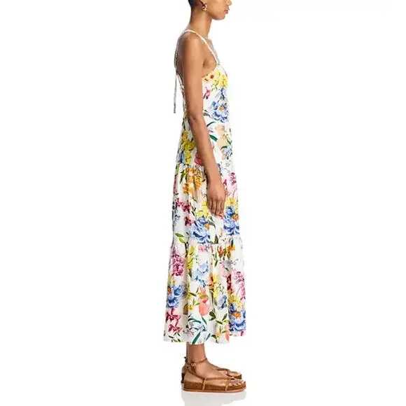 NEW, Farm Rio Greek Garden Sleeveless Maxi Dress in Greek Gard Size XL  #MD0155